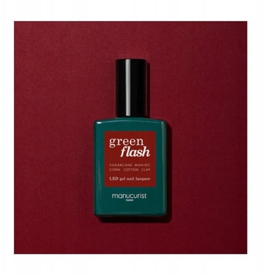 Picture of MANUCURIST_Green Flash Led Gel Nail Lacquer lakier do paznokci Dark Pansy 15ml
