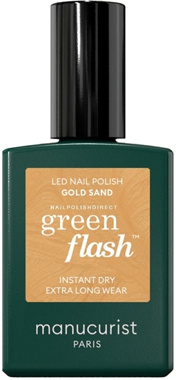 Picture of MANUCURIST_Green Flash Led Gel Nail Lacquer lakier do paznokci Gold Sand 15ml