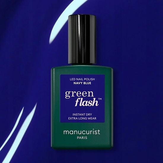 Picture of MANUCURIST_Green Flash Led Gel Nail Lacquer lakier do paznokci Navy Blue 15ml