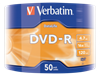 Изображение Matricas DVD-R Data Life Verbatim 4.7GB 16x 50 Pack Matt Silver Wrap Spindle