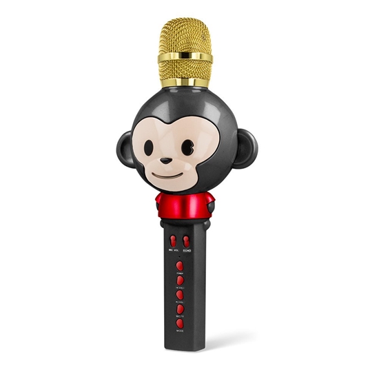 Picture of Maxlife Animal MX-100 Bluetooth Microphone Karaoke With Build In Speaker / 5W / Voice Modulator / Black