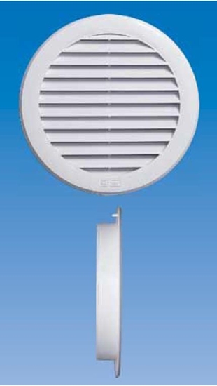 Picture of Maxpol Kratka wentylacyjna okrga z siatk fi150 185mm biaa - 026