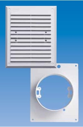 Picture of Maxpol Kratka wentylacyjna z wyjciem rurowym 175x215mm fi100mm biaa - 043