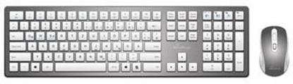 Изображение MediaRange Funk-Tastatur und optis. Funk-Maus Set QWERTZ sil