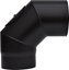 Picture of Melnā dūmvada līkums 90° ø200 ar revīziju