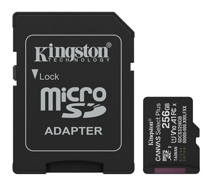 Picture of Atmiņas karte Kingston MicroSDXC 256GB Canvas Select Plus
