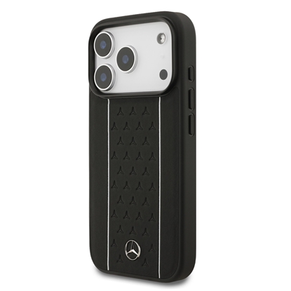 Изображение Mercedes Leather Star Pattern and Stripes MagSafe Case for Apple iPhone 17 Pro