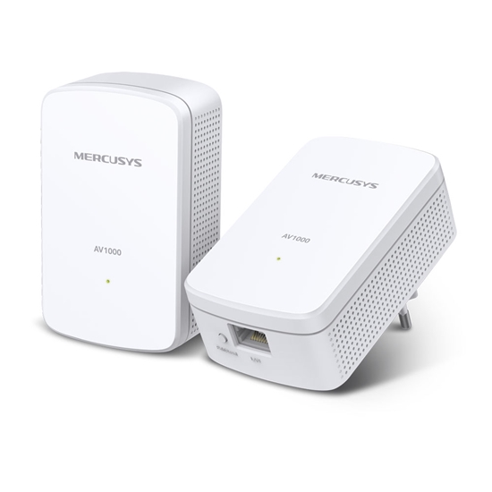 Изображение Mercusys | AV1000 Gigabit Powerline Starter Kit | MP500 KIT | 1000 Mbit/s | Ethernet LAN (RJ-45) ports 1