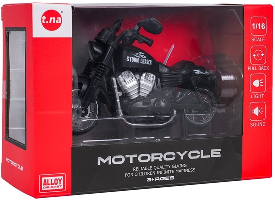 Picture of Metalowy Motocykl Czarny z Funkcj wiate i Dwiku