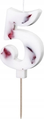 Attēls no MFP paper ¦wieczka 5 biaa z patkami 8cm