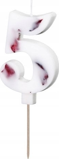 Picture of MFP paper ¦wieczka 5 biaa z patkami 8cm