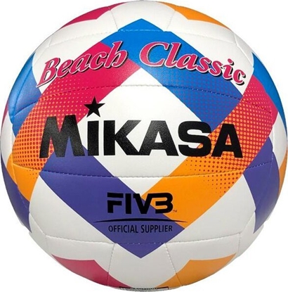 Attēls no Mikasa Pika siatkowa plaowa Mikasa Beach Classic biao-niebiesko-róowa BV543C-VXA-O 5