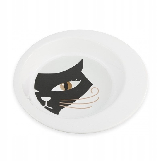 Picture of Miska, dla kota, biaa, wzór kot, stal nierdzewna, 325ml