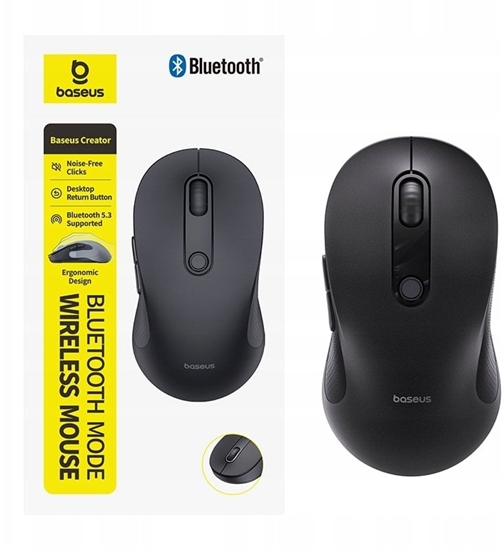 Изображение Mysz Baseus Mysz bezprzewodowa F02 Bluetooth - biaa