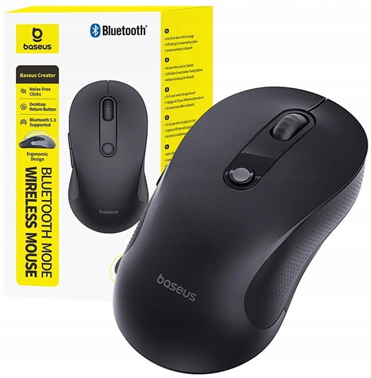 Изображение Mysz Baseus Mysz bezprzewodowa F02 Bluetooth - czarna
