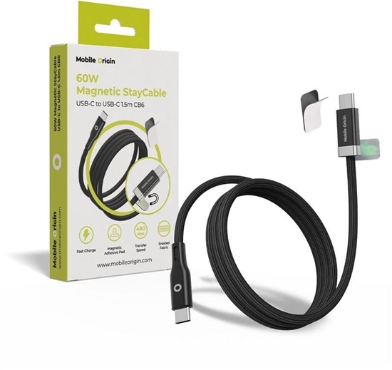 Picture of Mobile Origin 60W Magnetic StayCable USB-C to USB-C 1,5m CB6