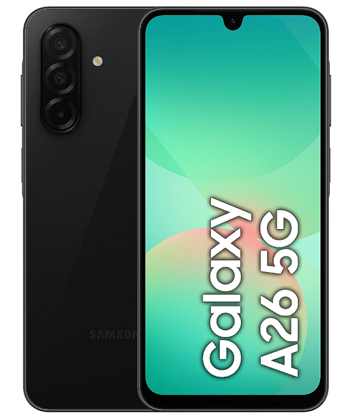 Изображение MOBILE PHONE GALAXY A26 5G/128GB BLACK SM-A266B SAMSUNG