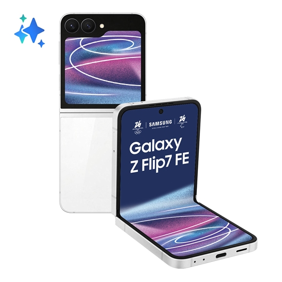 Изображение MOBILE PHONE GALAXY FLIP7 FE/256GB WHITE SM-F761B SAMSUNG