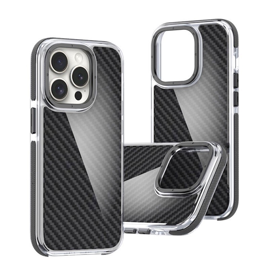 Picture of Mocco Acrylic Carbon Back Case for Apple iPhone 16e