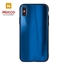 Picture of Mocco Aurora Glass Silicone Back Case for Apple iPhone XS Max Blue