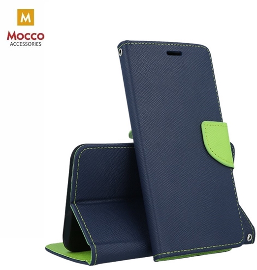 Picture of Mocco Fancy Book Case For Apple Iphone 12 / 12 Pro Blue - Green