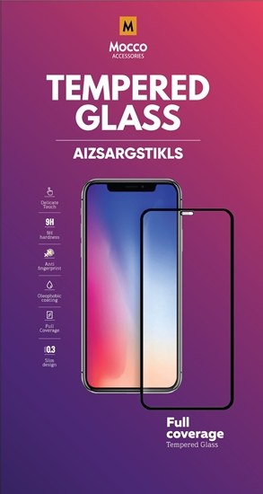 Picture of Mocco Full Face 5D / Full Glue Tempered Glass Full Coveraged with Frame Huawei Y6 (2019) Black