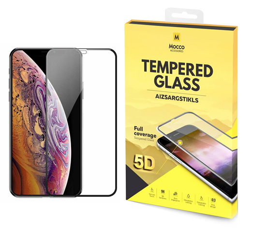 Picture of Mocco Full Glue 5D Signature Edition Tempered Glass Full Coverage with Frame Apple iPhone 11 Pro Black