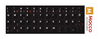 Picture of Mocco Keyboard Sticks ENG / EE With Laminated Waterproof Level Black / Red