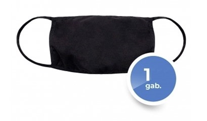 Attēls no Mocco Textile two-layer reusable masks Black