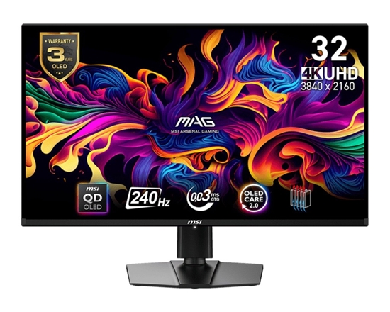 Picture of Monitor MAG 321UPX QD-OLED 31.5''/LED/UHD/Curv/160HZ/Black 