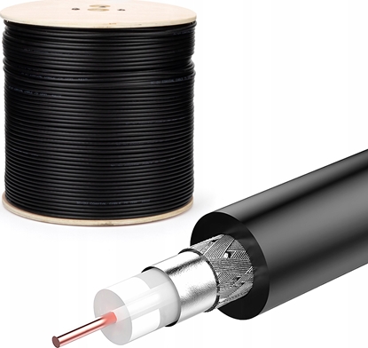 Attēls no Montis Kabel koncentryczny 3C2V 500m MT106-500 czarny