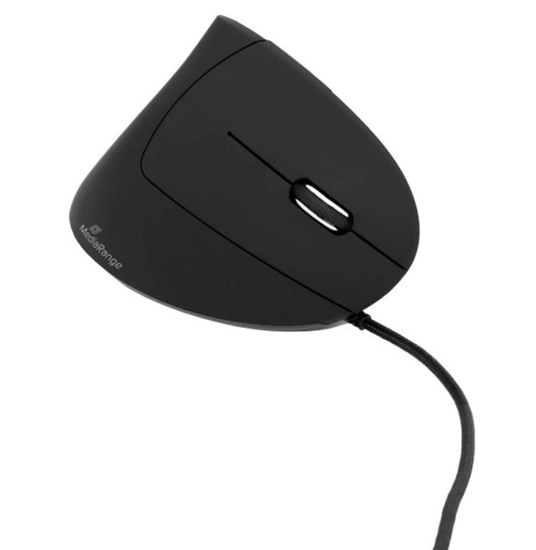 Picture of MOUSE USB OPTICAL 6-BUTTON/RIGHT BLACK MROS230 MEDIARANGE