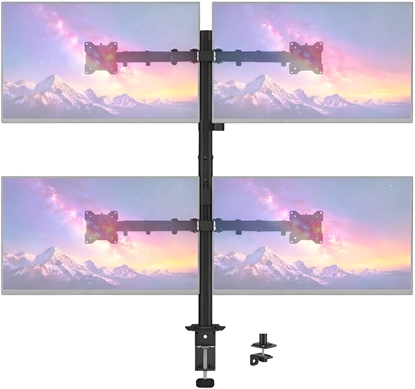 Picture of MOZOS MS04 WIESZAK VESA UCHWYT BIURKOWY DO 4 MONITORÓW 1732"