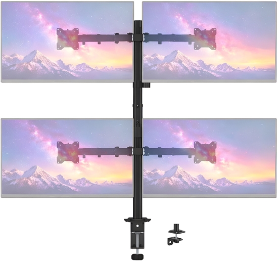 Picture of MOZOS MS04 WIESZAK VESA UCHWYT BIURKOWY DO 4 MONITORÓW 1732"