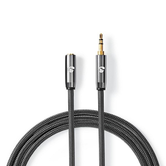 Изображение Nedis CATB22050GY20 Stereo audio extender 2m