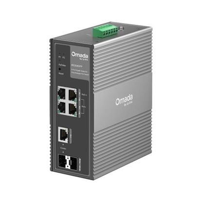 Attēls no Switch|TP-LINK|Switch type Managed|Rack mounting Yes|4xRJ-45 ports|RJ-45 Ports Type Gigabit Ethernet (10/100/1000)|1xCombo SFP ports quantity|1xSFP module slots quantity|Power over Ethernet (PoE) Yes|3xPower over Ethernet plus (PoE+) ports quantity|1xPow