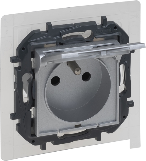 Picture of Niloe Step Gn 2p+z IP44, zaciski auto, z przeson - kolor aluminium 863336B