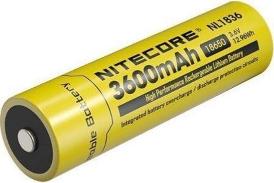 Picture of Nitecore BATTERY RECH. LI-ION 3.6V/NL1836(3600MAH)