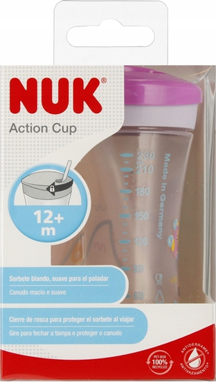 Изображение NUK Kubek 230ml 12m+ Action Cup Fioletowy (544360)