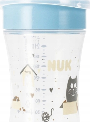 Изображение NUK KUBEK 230ML MAGIC 8M niebieski 10255684 1/4