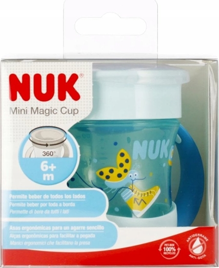 Изображение NUK NUK KUBEK 160ML MINI MAGIC  6M NIEB 10751278 1/4