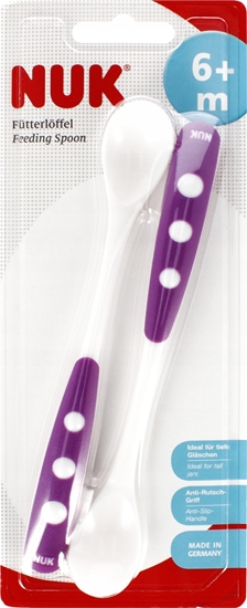 Изображение NUK NUK LYZECZKA DO KARM 2SZT 6M EASY LILA 10255053