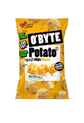 Picture of O'BYTE Kartupeļu čipsi ar siera garšu 90g