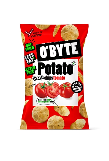 Picture of O'BYTE Kartupeļu čipsi ar tomātu garšu 90g