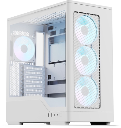 Изображение Obudowa Aerocool D520A Obudowa komputerowa, Midi-Tower, ATX, Tempered Glass, RGB - biay
