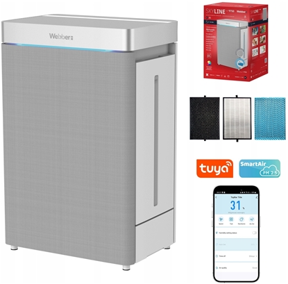 Picture of Oczyszczacz powietrza nawilacz Webber AP9750 SMART AI WIFI 100W 57m