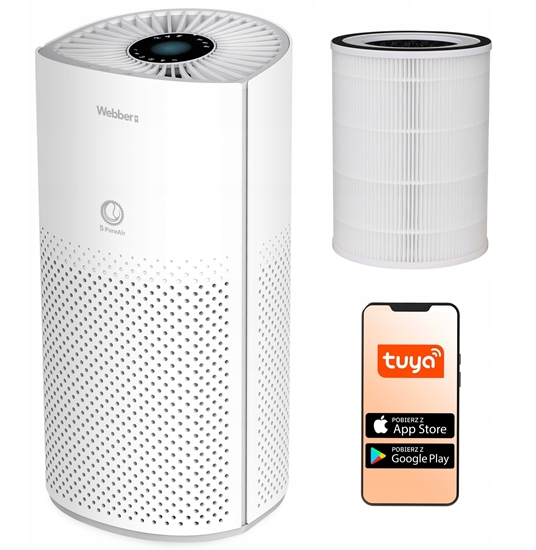 Picture of Oczyszczacz powietrza Webber AP8550 HEPA H13 WiFi UV-C Jonizacja Smart AI