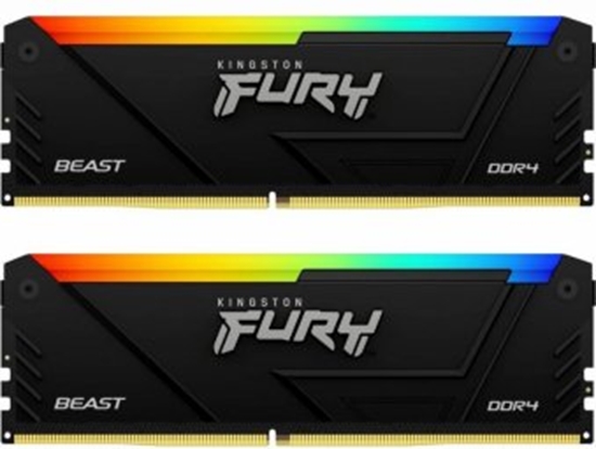 Изображение Operatīvā atmiņa Kingston Fury Beast RGB 16GB Black