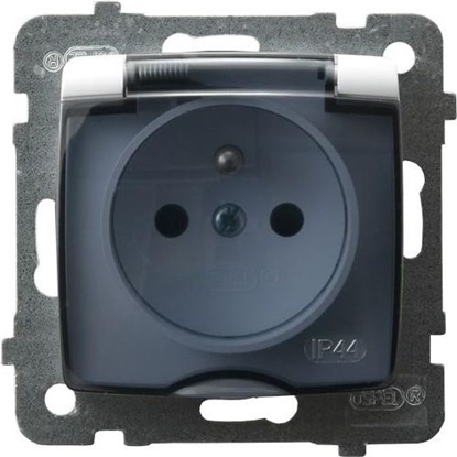 Picture of Ospel Gniazdo Karo bryzgoszczelne z uziemieniem wieczko dymne biay (GPH-1SZ/m/00/d)