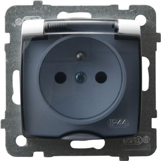 Picture of Ospel Gniazdo Karo bryzgoszczelne z uziemieniem wieczko dymne biay (GPH-1SZ/m/00/d)